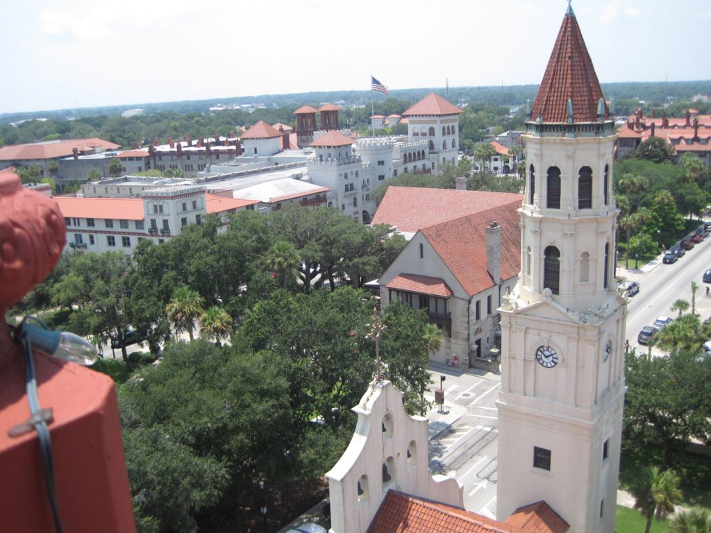Aerial view of Historic St Augustine