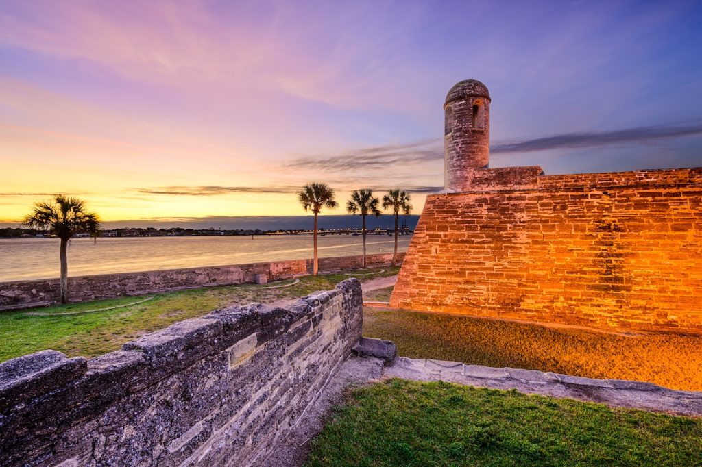 St. Augustine, Florida at the Castillo de San Marcos National Monument.