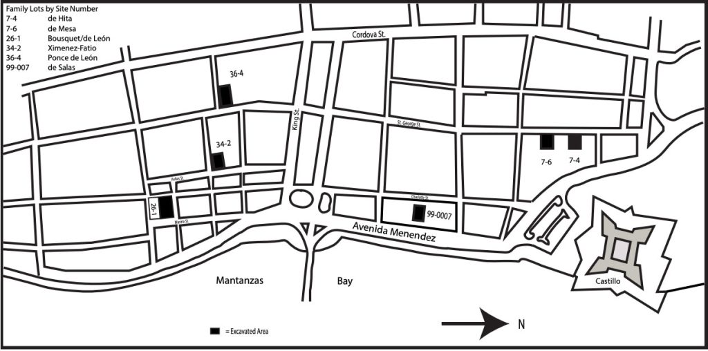 map of historic locations in st augustine